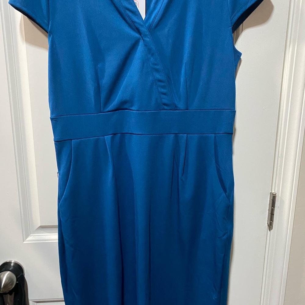 Elegant Blue Women's Dress